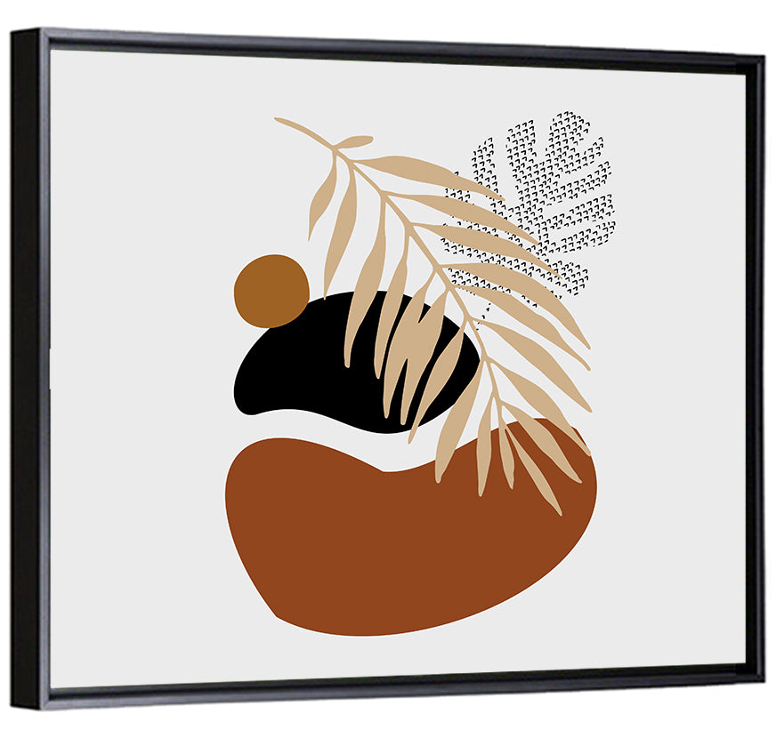 Tropical Stones Palm Leaf Wall Art