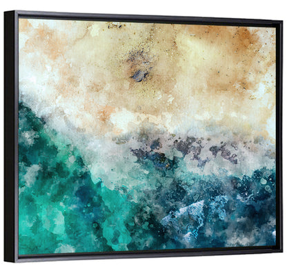 Aerial Beach Abstract Wall Art
