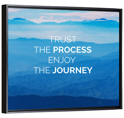 Trust the Process Mountain Layers Wall Art