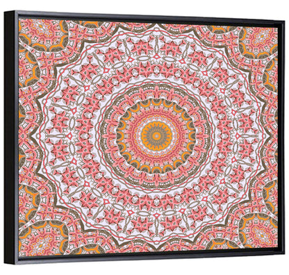 Pink Mosaic Mandala Wall Art