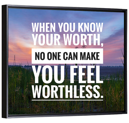 When You Know Your Worth, Golden Hour Wall Art