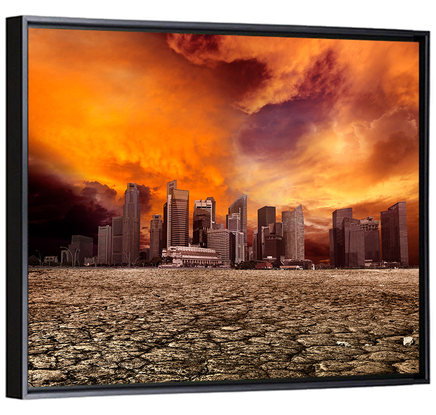 Desolate Singapore Skyline Wall Art