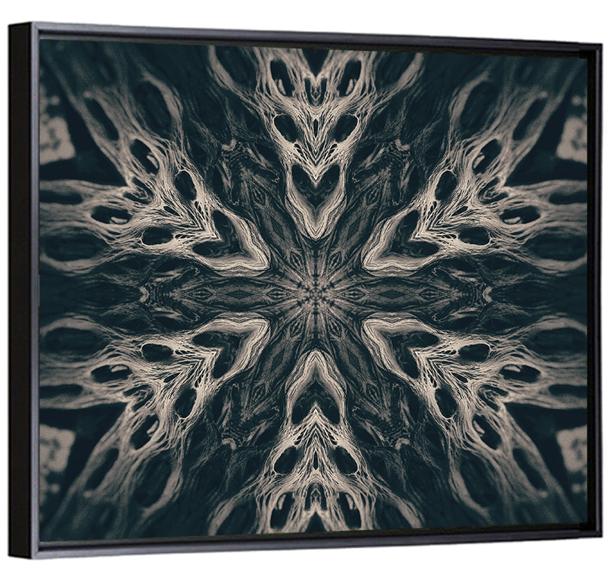 Black Gothic Demon Mandala Wall Art