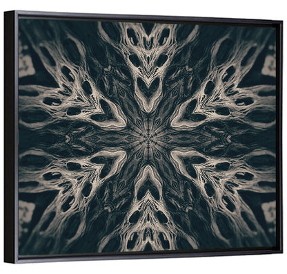 Black Gothic Demon Mandala Wall Art