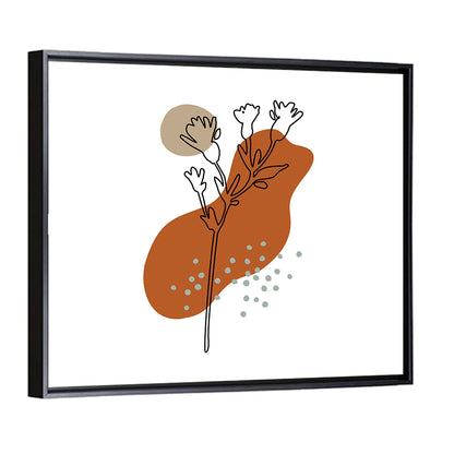 Terracotta Meadow Foliage Wall Art