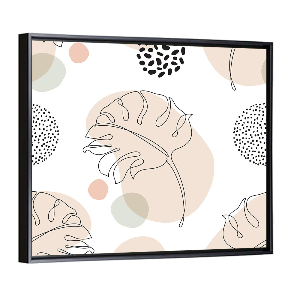 Monstera Leaf Pattern Wall Art