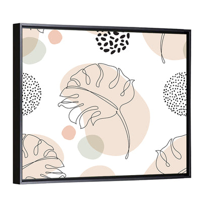 Monstera Leaf Pattern Wall Art