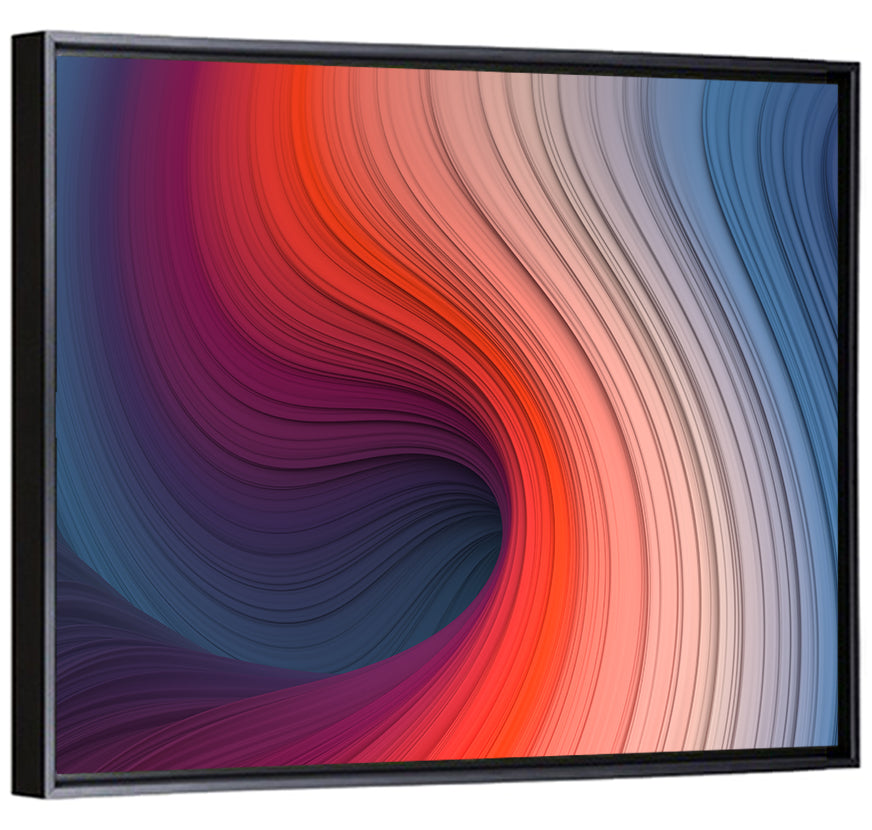 Gradient Wave Vortex Wall Art