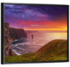 Cliffs of Moher Sea Stack at Sunset Wall Art