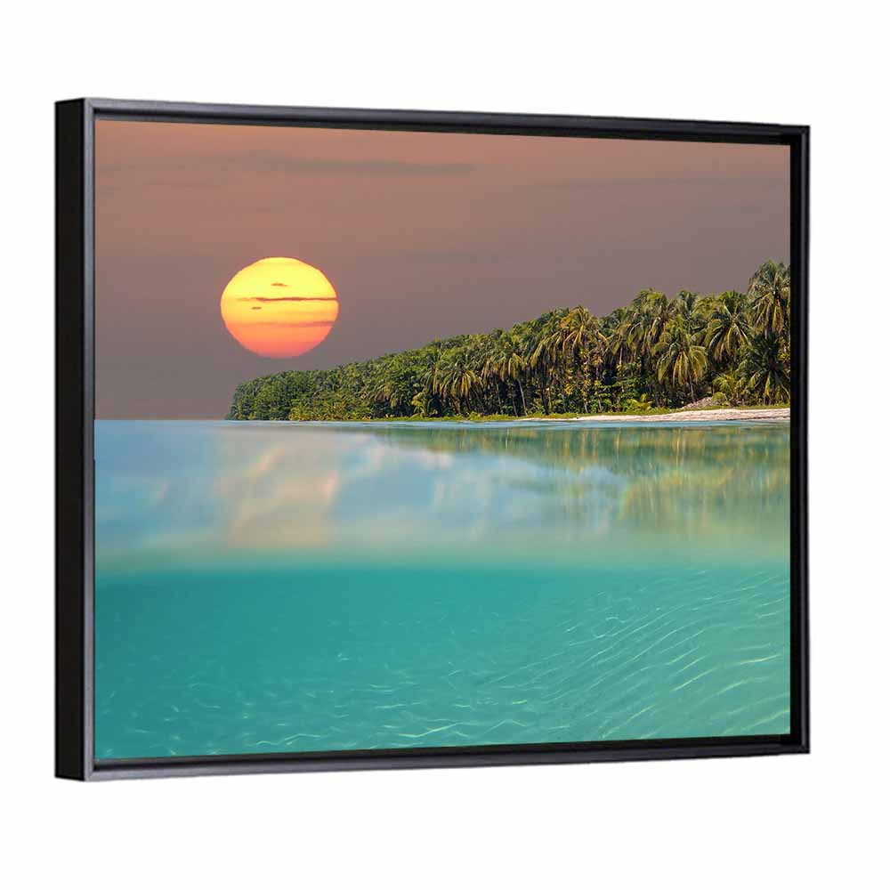 Split-level Caribbean Sunset Wall Art