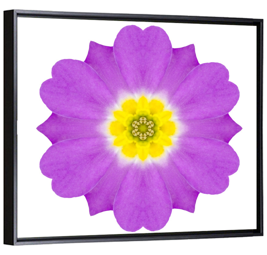 Kaleidoscopic Primrose Mandala Wall Art