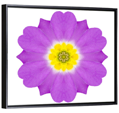 Kaleidoscopic Primrose Mandala Wall Art