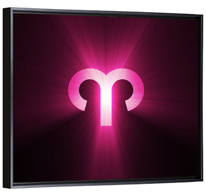 Radiant Aries Zodiac Emblem Wall Art
