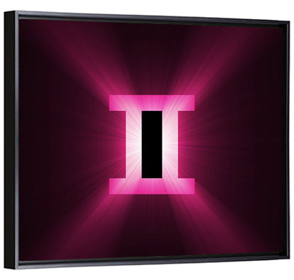 Radiant Gemini Symbol Wall Art