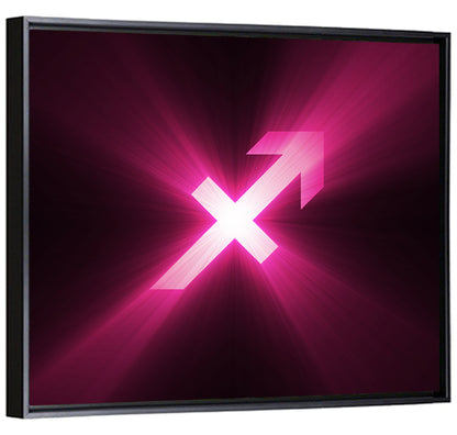 Cosmic Sagittarius Symbol Wall Art