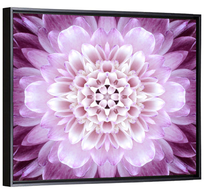 Kaleidoscopic Dahlia Mandala Wall Art