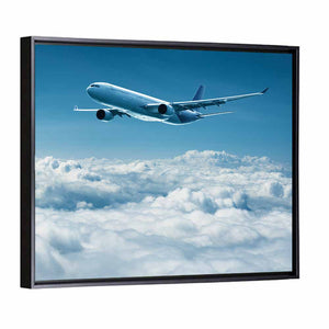 Airplane Above Clouds Wall Art