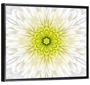 White Mandala Flower Wall Art