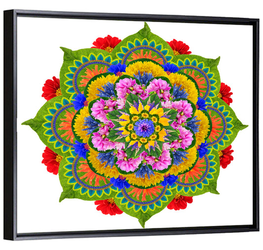 Sacred Lotus Mandala Wall Art