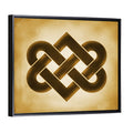 Gold Celtic Heart Knot Wall Art