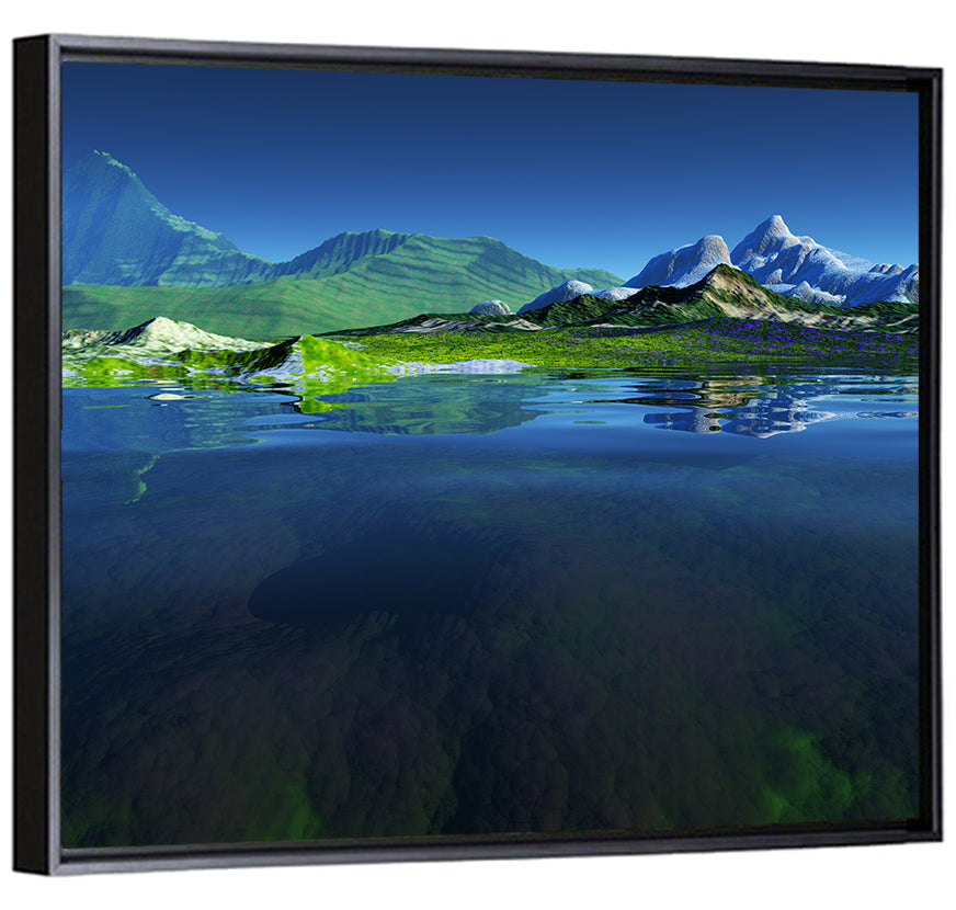 Mountain Lake Split View Wall Art
