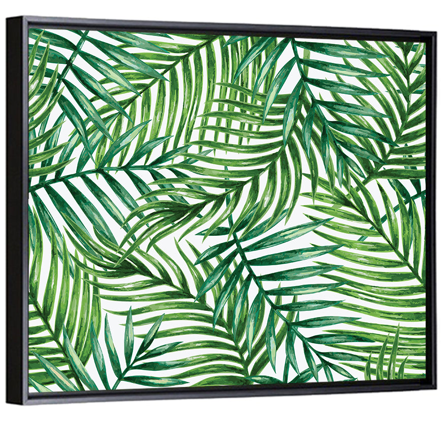 Palm Leaves Pattern Wall Art