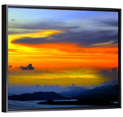 Tranquil Ocean Dusk Wall Art