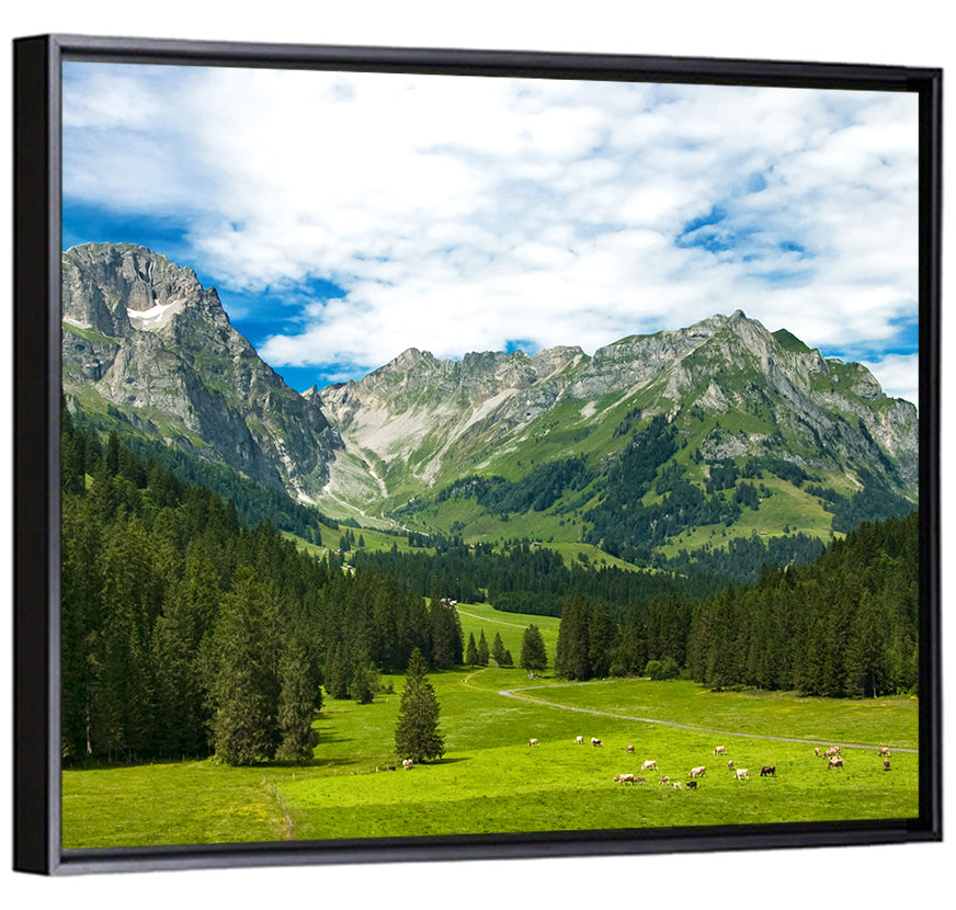 Arnibach Valley Summer Meadow Wall Art