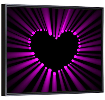 Glowing Heart Wall Art