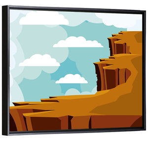 Desert Cliffs Landscape Wall Art