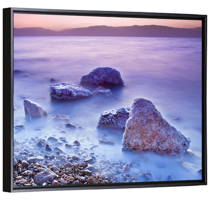 Dead Sea Salt Rocks at Dawn Wall Art