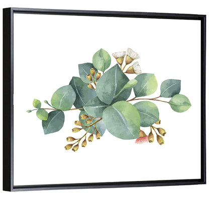 Green Eucalyptus Leaves Wall Art