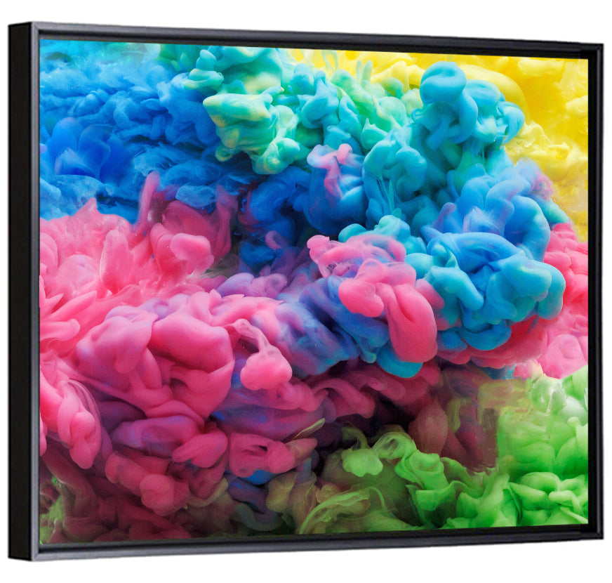 Swirling Ink Plumes Wall Art