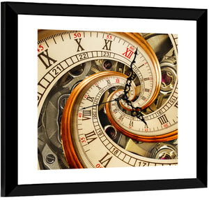 Surreal Old Clock Wall Art