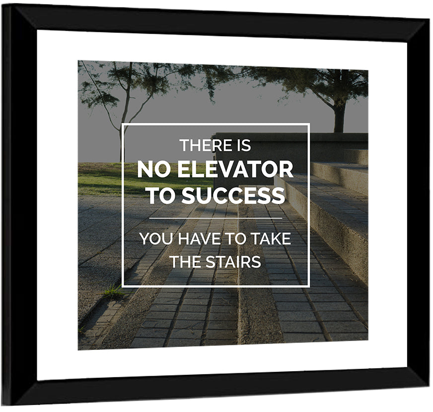 Elevator to Success Wall Art