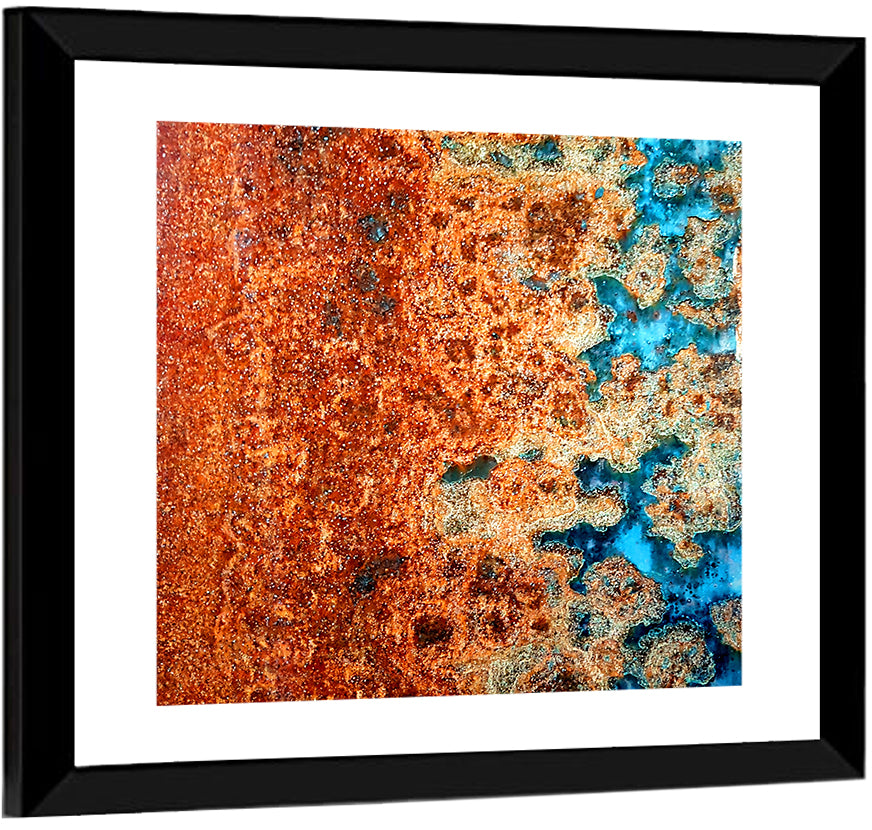 Oxidized Steel Abstract Wall Art