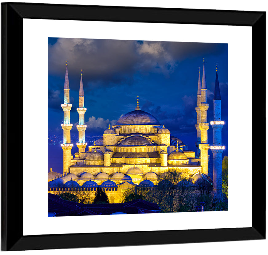 Sultanahmet Camii at Twilight Wall Art
