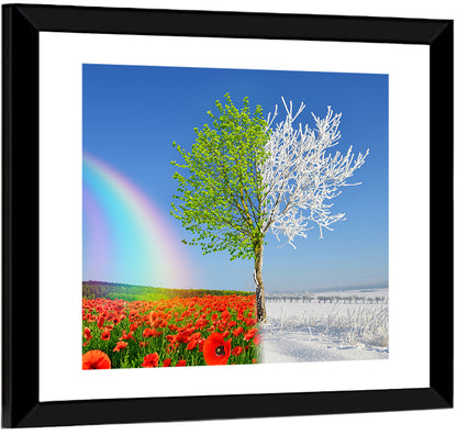 Seasonal Split Landscape Wall Art