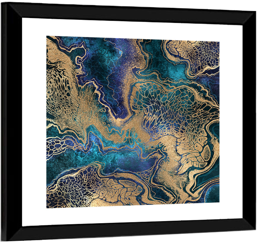 Gilded Geode Abstract Wall Art