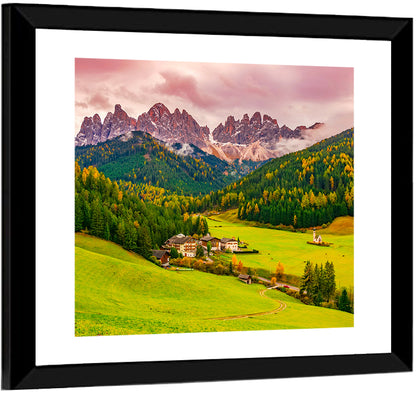 St Johann Church, Santa Maddalena Wall Art