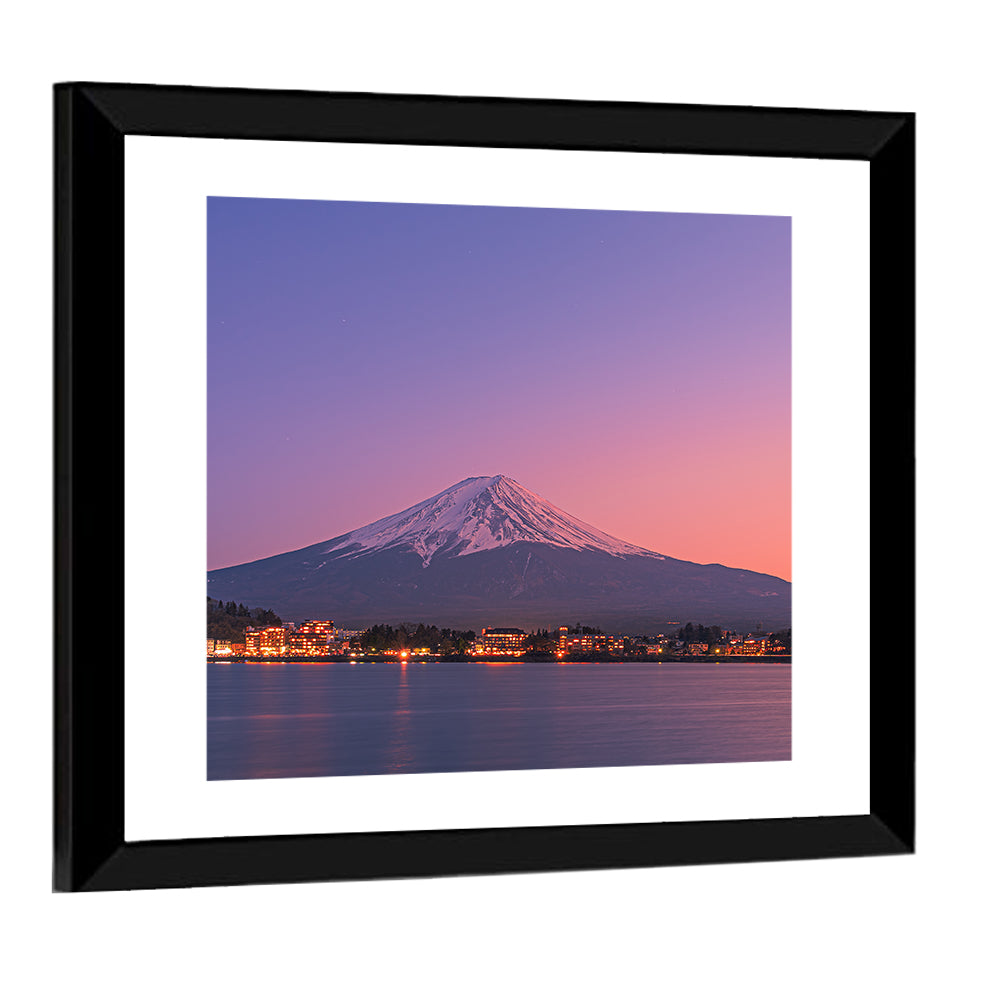 Mount Fuji Over Lake Kawaguchi Wall Art