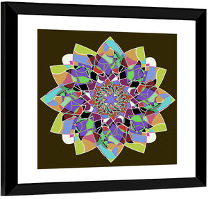 Dahlia Mandala Wall Art