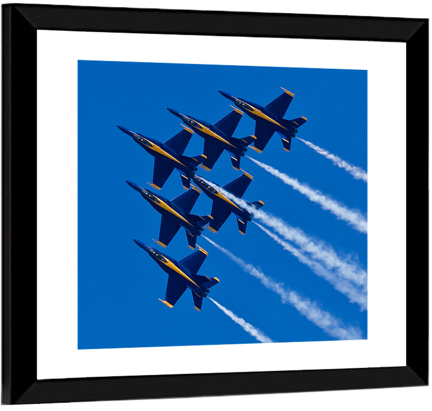 Blue Angels Delta Formation Flyover Wall Art