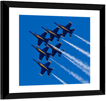 Blue Angels Delta Formation Flyover Wall Art