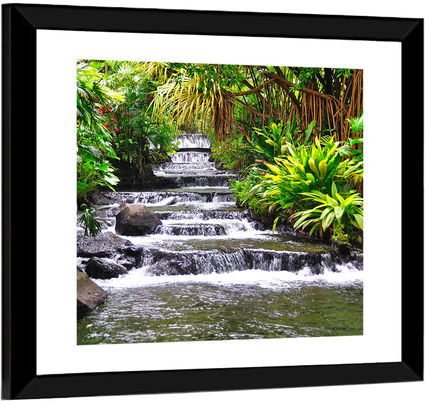 Tabacon Tiered Hot Springs Waterfall Wall Art