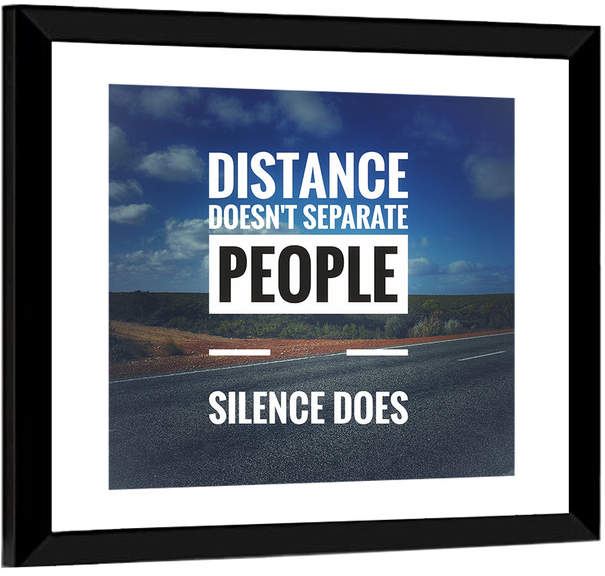Silence Separates People Wall Art