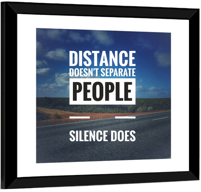 Silence Separates People Wall Art