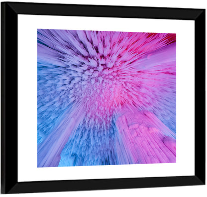 Ethereal Ice Cave Icicles Wall Art