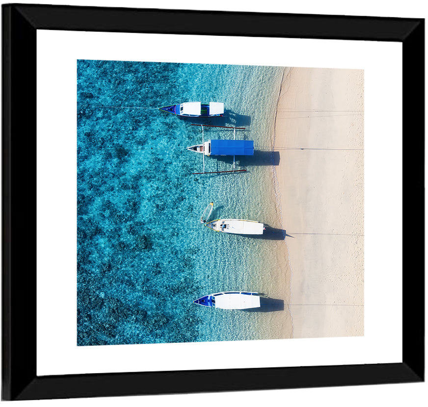 Gili Meno Aerial Seascape Wall Art