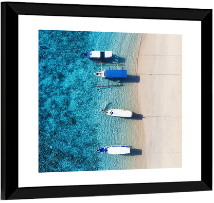 Gili Meno Aerial Seascape Wall Art